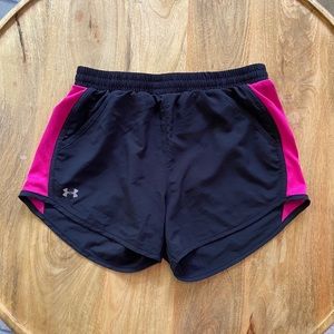 *LIKE NEW* Under Armour Black/Pink Shorts